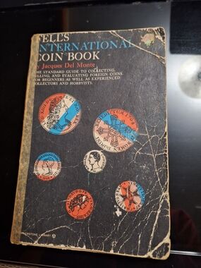 Vtg 1961 Fell's International Coin Book - Mid Century Decor
